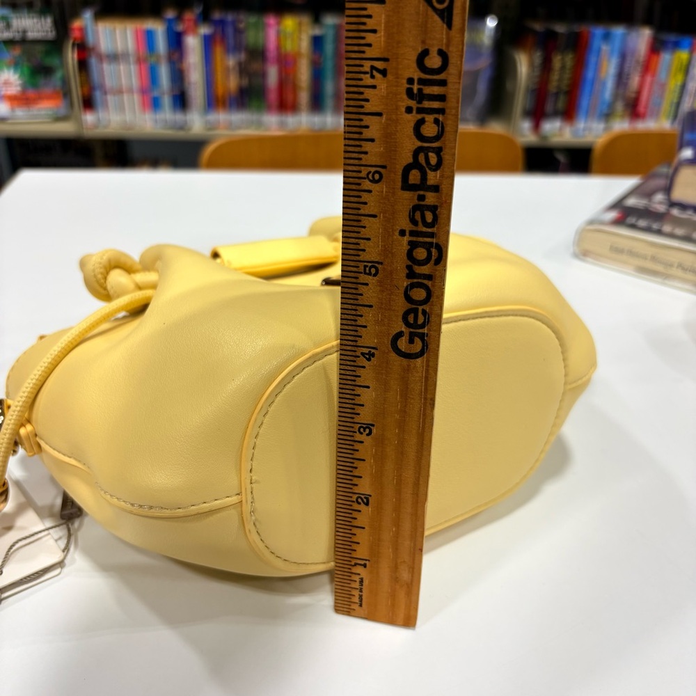 Hello Kitty Yellow Drawstring Crossbody Leather Tote - Picture 14 of 15